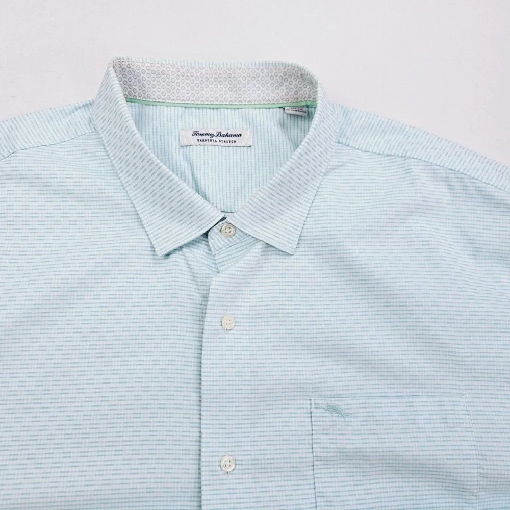 TOMMY BAHAMA SARASOTA STRETCH VENTURA ISLES ISLANDZONE STRIPE SHIRT - Picture 2 of 5
